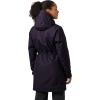 Helly-Hansen Womens Aden Insulated Waterproof Windproof Breathable Long Length Packable Hood Rain Coat Jacket(660 Black Grape)