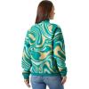 Helly-Hansen Women’s Imperial Printed Pile Snap, 537 Barely Blue Swirl Aop, Medium
