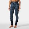 Helly-Hansen Women’s LIFA Merino Midweight Graphic Base Layer Pants(600 Navy Nordic)