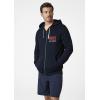 Helly-Hansen mens Hh Logo Full Zip Hoodie(597 Navy)