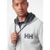 Helly-Hansen mens Hh Logo Full Zip Hoodie(949 Grey Melange)
