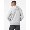 Helly-Hansen mens Hh Logo Full Zip Hoodie(949 Grey Melange)