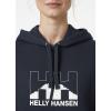 Helly-Hansen womens Nord Graphic Pullover Hoodie(599 Navy)