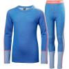 Helly-Hansen Jr Lifa Merino Midweight Set – Kids Base Layer Thermal Underwear, Moisture-Wicking Merino Wool, Winter Ski(554 Ultra Blue)