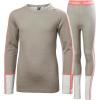 Helly-Hansen Jr Lifa Merino Midweight Set – Kids Base Layer Thermal Underwear, Moisture-Wicking Merino Wool, Winter Ski(885 Terrazzo)