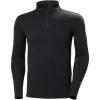 Helly-Hansen LIFA Merino Midweight Half-Zip Base Layer for Men – Performance Wicking Interior(990 Black)