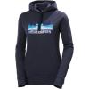 Helly-Hansen womens Nord Graphic Pullover Hoodie(597 Navy)