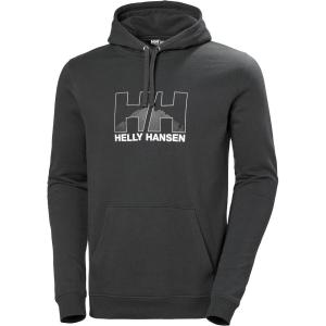 Helly Hansen mens Standard Nord Graphic Pull Over Hoodie(981 Ebony)