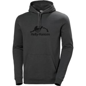 Helly Hansen mens Standard Nord Graphic Pull Over Hoodie(983 Ebony)