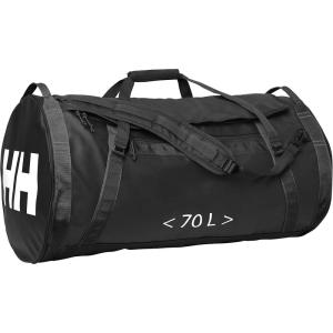 Helly Hansen unisex-adult Unisex HH Duffel Bag 2 Packable Bag with Optional Backpack Straps, 579 Arctic Grey, 90L (Large)(990 Black)