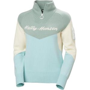 Helly-Hansen Apres Knitted Sweater – Women’s Midweight Merino Wool Pullover, Perfect for Skiing & Resort Relaxation(537 Barely Blue)