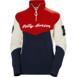 Helly-Hansen Apres Knitted Sweater – Women’s Midweight Merino Wool Pullover, Perfect for Skiing & Resort Relaxation(597 Navy)
