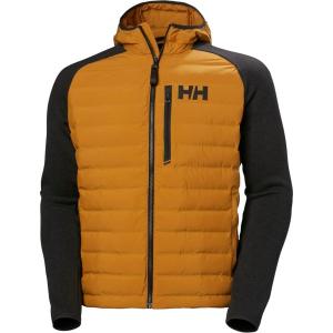 Helly-Hansen Arctic Ocean Hybrid Insulator Men’s Athletic Insulated Jacket, Lightweight, Breathable, Water-Resistant Coat(399 Mustard)
