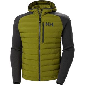 Helly-Hansen Arctic Ocean Hybrid Insulator Men’s Athletic Insulated Jacket, Lightweight, Breathable, Water-Resistant Coat(461 Green)