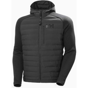 Helly-Hansen Arctic Ocean Hybrid Insulator Men’s Athletic Insulated Jacket, Lightweight, Breathable, Water-Resistant Coat(980 Ebony)