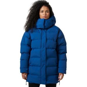 Helly-Hansen Aspire Puffy Parka Womens Winter Coat Puffer Jacket Insulated Water Resistant Long Warm Hooded Synthetic Down(606 Deep Fjord)
