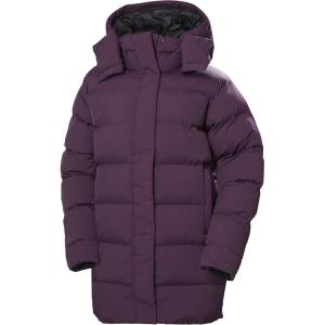 Helly-Hansen Aspire Puffy Parka Womens Winter Coat Puffer Jacket Insulated Water Resistant Long Warm Hooded Synthetic Down(670 Amethyst)