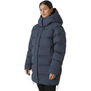 Helly-Hansen Aspire Puffy Parka Womens Winter Coat Puffer Jacket Insulated Water Resistant Long Warm Hooded Synthetic Down(860 Alpine Frost)
