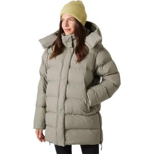Helly-Hansen Aspire Puffy Parka Womens Winter Coat Puffer Jacket Insulated Water Resistant Long Warm Hooded Synthetic Down(885 Terrazzo)