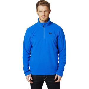 Helly-Hansen Daybreaker 1/2 Zip Fleece – Mens Recycled Fleece-Outerwear-Jackets, Cozy Half-Zip Pullover For All Seasons(639 Electric Blue)