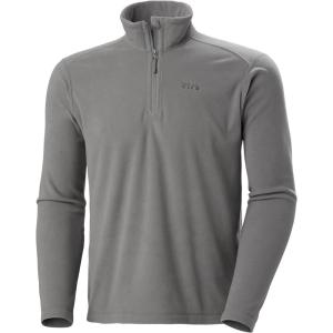 Helly-Hansen Daybreaker 1/2 Zip Fleece – Mens Recycled Fleece-Outerwear-Jackets, Cozy Half-Zip Pullover For All Seasons(876 Concrete)
