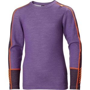 Helly-Hansen Jr Lifa Merino Midweight Set – Kids Base Layer Thermal Underwear, Moisture-Wicking Merino Wool, Winter Ski(678 Crushed Grape)