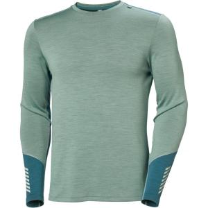 Helly-Hansen LIFA Merino Midweight Crew Base Layer for Men – Warm & Breathable, Ideal for Winter Sports & Outdoor Activities(489 Cactus)