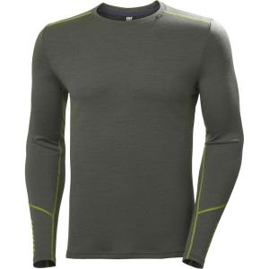 Helly-Hansen LIFA Merino Midweight Crew Base Layer for Men – Warm & Breathable, Ideal for Winter Sports & Outdoor Activities(591 Trooper)