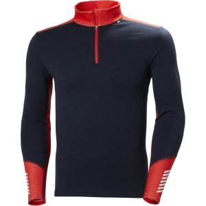 Helly-Hansen LIFA Merino Midweight Half-Zip Base Layer for Men – Performance Wicking Interior(597 Navy)
