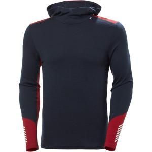Helly-Hansen Lifa Merino Midweight Hoodie – Men’s Merino Wool Base Layer, Thermal Top for Ski, Snowboard, Hiking, Camping(598 Navy)