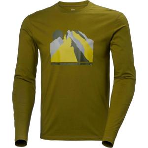 Helly-Hansen Mens F2F Organic Cotton Ls Tee(461 Olive Green)