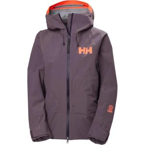 Helly-Hansen Sogn Shell Jacket for Women, Waterproof, Windproof, Breathable, Skiing-Jackets, Lightweight, Adjustable Fit(654 Smoked Purple)