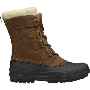 Helly-Hansen Varanger Primaloft Insulated Winter Boots for Women – Waterproof Leather Upper, Duck Boot Design, FreezeBlock Tech(741 Bistre/Black)