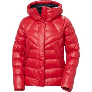 Helly-Hansen Winter Bliss Down Jacket – Women’s Coats, Down Outerwear, Allied Feather & Down, YKK Zipper, Pile Fleece Hood(162 Red)