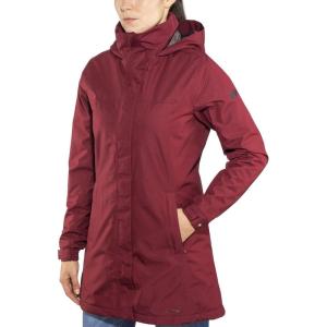 Helly-Hansen Womens Aden Insulated Waterproof Windproof Breathable Long Length Packable Hood Rain Coat Jacket(146 Cabernet)