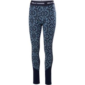 Helly-Hansen Women’s LIFA Merino Midweight Graphic Base Layer Pants(600 Navy Nordic)