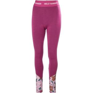 Helly-Hansen Women’s LIFA Merino Midweight Graphic Base Layer Pants(663 Magenta 2.0 Floral Aop)