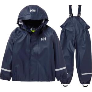 Helly-Hansen unisex-child Helly Hansen Kid’s New Bergen Pu Rainset(597 Navy)