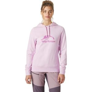 Helly-Hansen womens Nord Graphic Pullover Hoodie(052 Cherry Blossom)