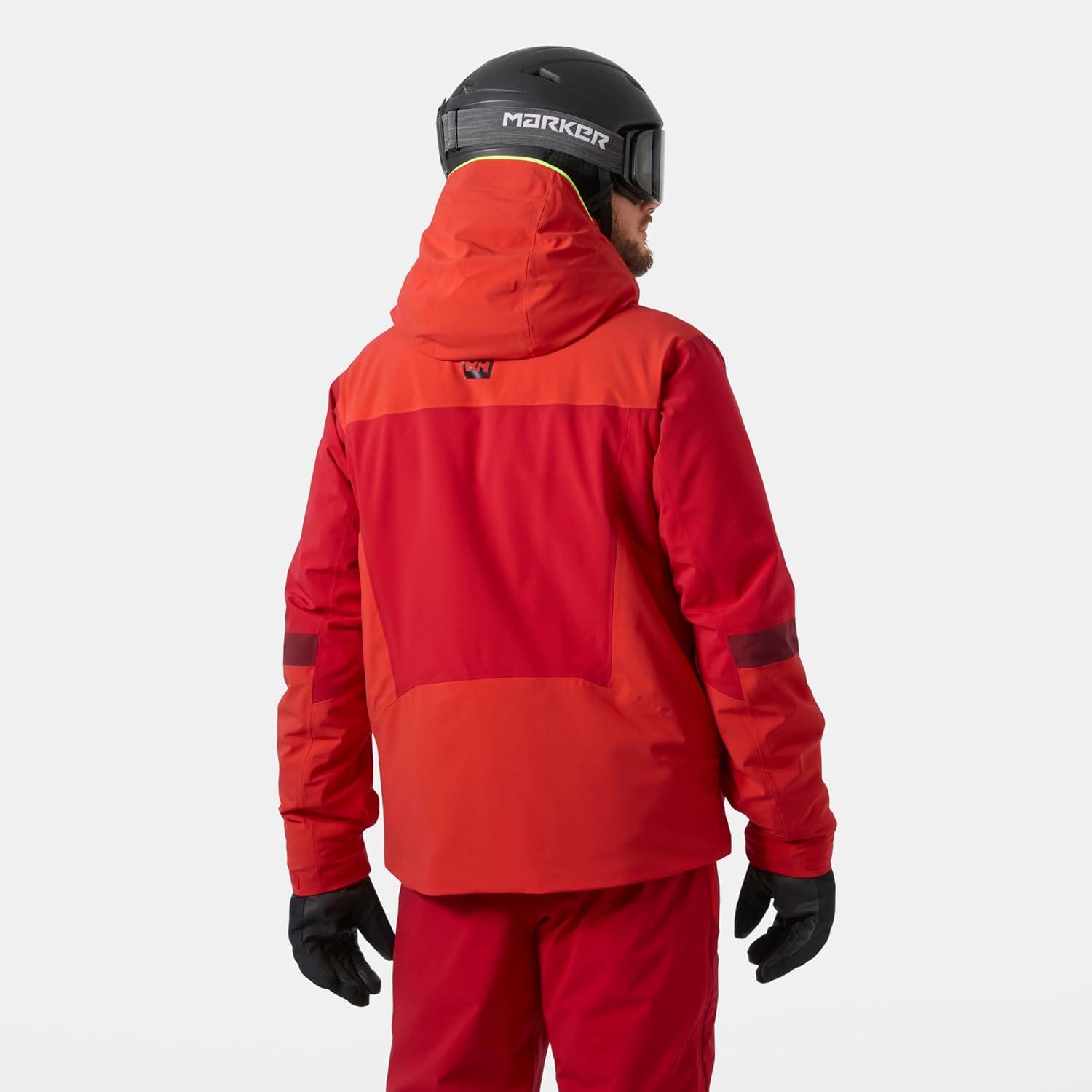 imageHellyHansen Kvitfjell Race Ins Jacket Mens Skiing Jacket with HELLY TECH 4Way Stretch Articulated Sleeves Waterproof162 Red