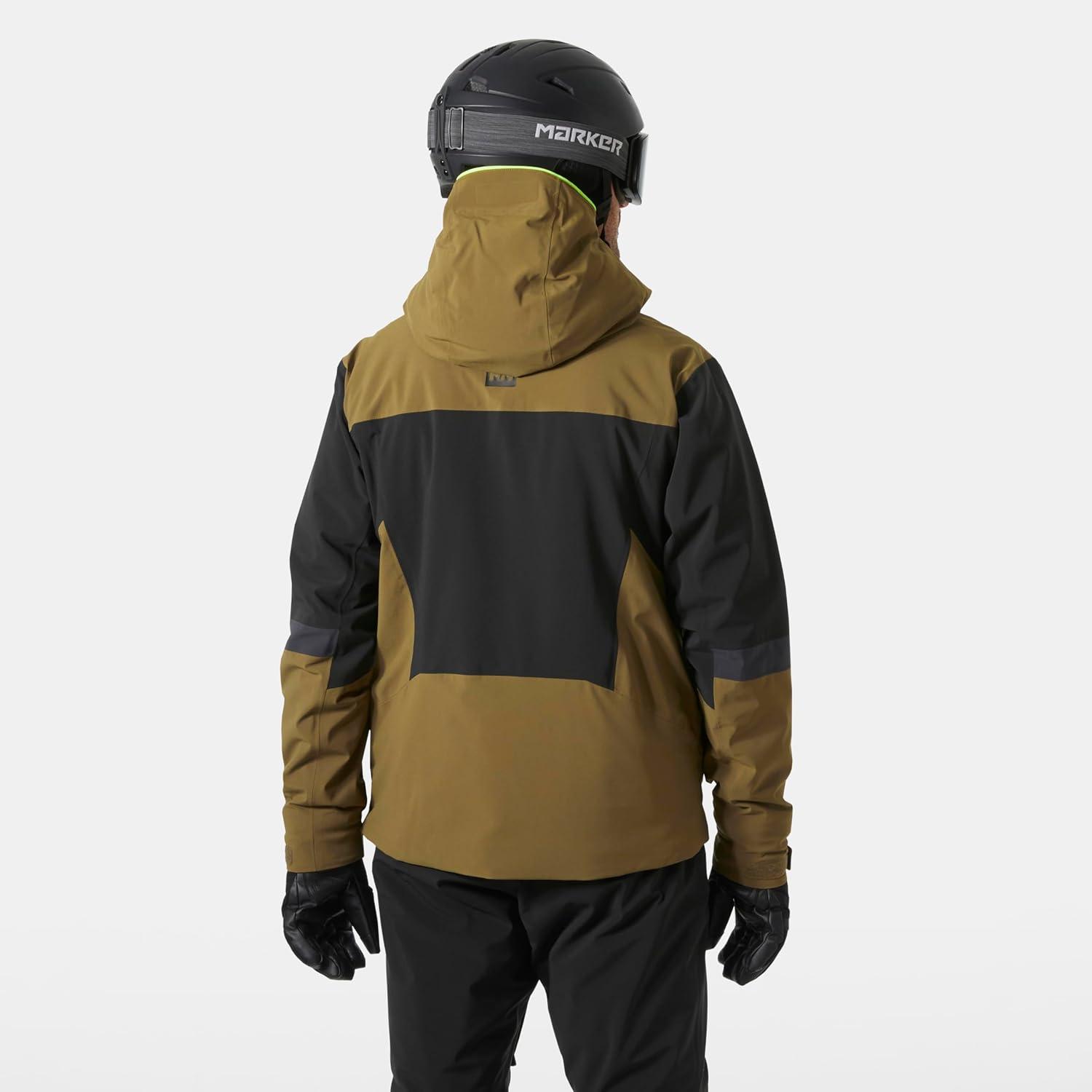 imageHellyHansen Kvitfjell Race Ins Jacket Mens Skiing Jacket with HELLY TECH 4Way Stretch Articulated Sleeves Waterproof991 Black