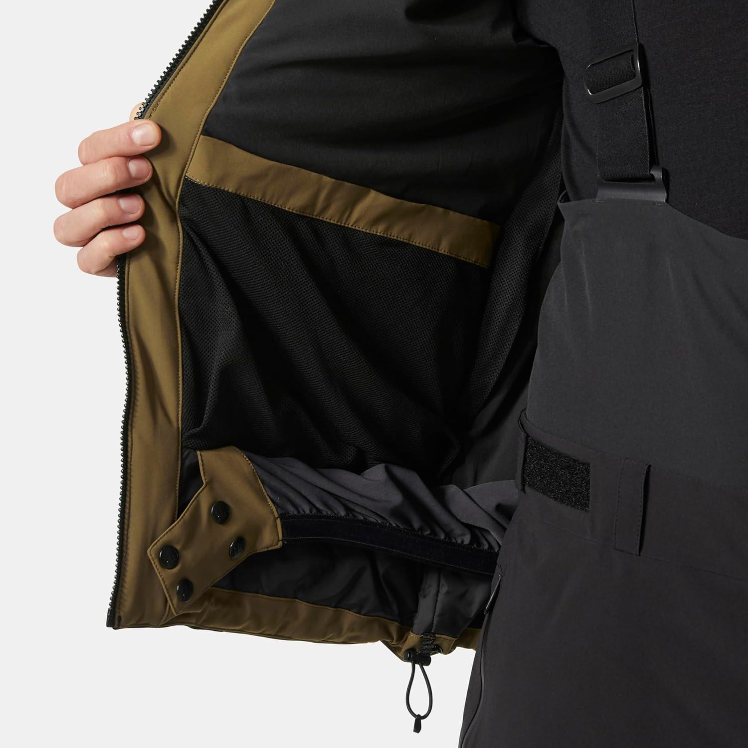 imageHellyHansen Kvitfjell Race Ins Jacket Mens Skiing Jacket with HELLY TECH 4Way Stretch Articulated Sleeves Waterproof991 Black