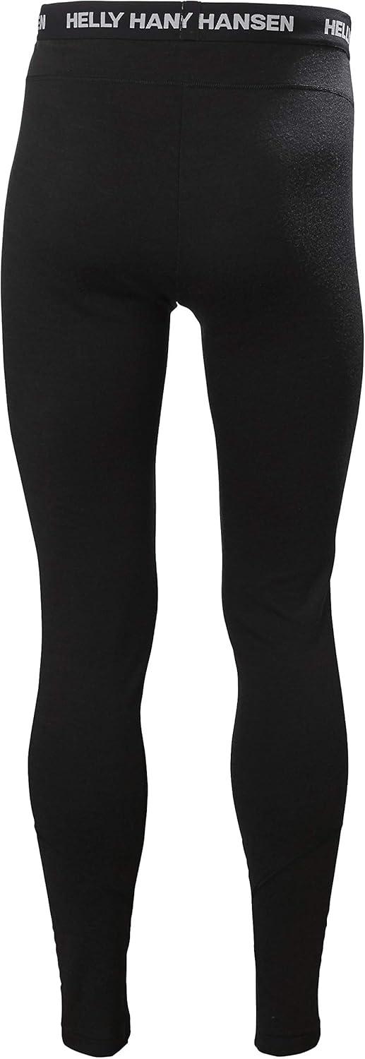 imageHellyHansen LIFA Merino Midweight Pant for Men Track Pants with NonItch Fabric 2Layer Design Flat Lock Seams ZQ Wool990 Black