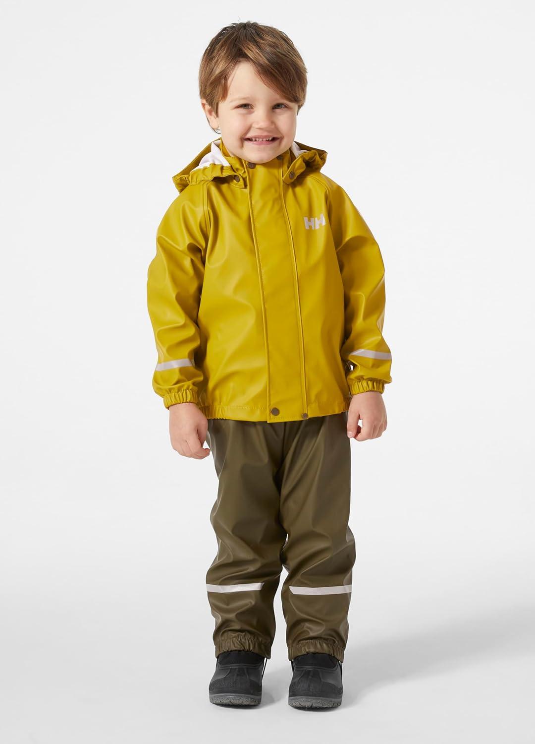 imageHellyHansen Unisex Kids Bergen 20 Pu Rainset431 Utility Green