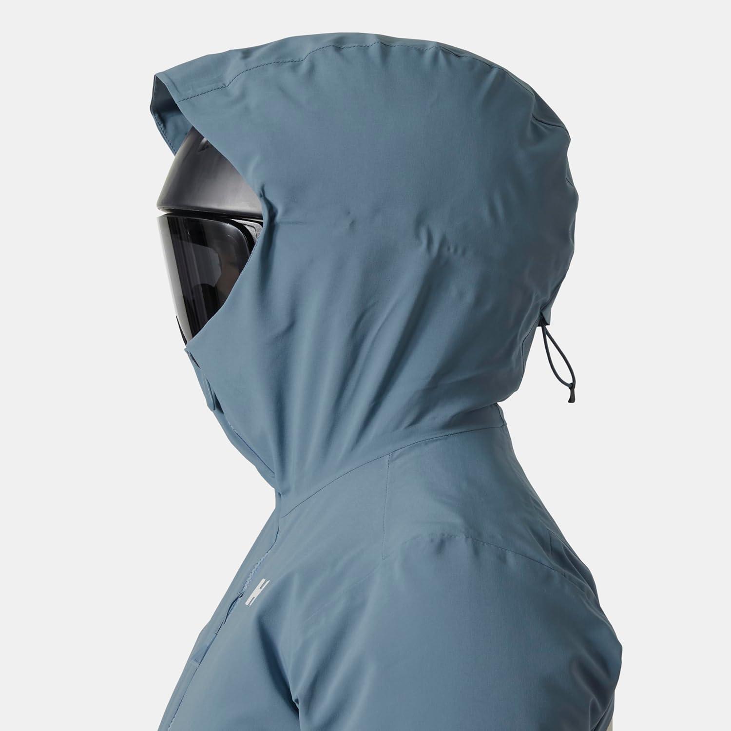 imageHellyHansen W Kvitfjell Race Ins Jacket Womens Waterproof SkiingJackets Insulated Adjustable Hood 4Way Stretch597 Navy Washed Navy