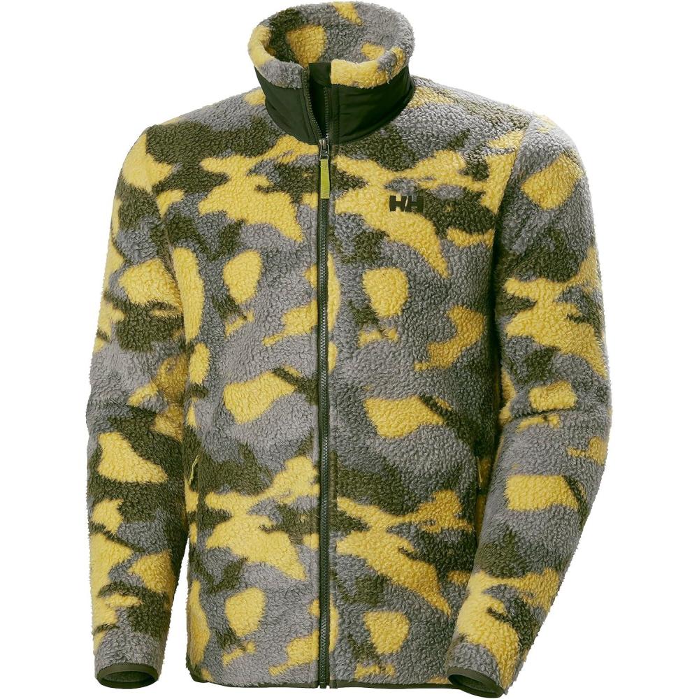 imageHellyHansen Mens Panorama Printed Pile Jacket452 Bright Moss Woodland Camo