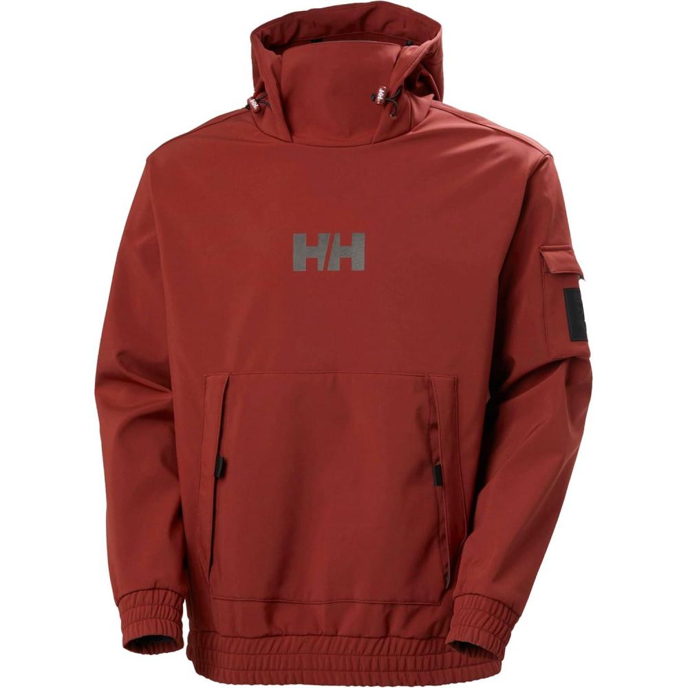 imageHellyHansen Ullr D Ridable Hoodie Unisex Sweatshirt AthleticHoodies Lightweight Breathable Outdoor Adventure Wear180 Mars Red