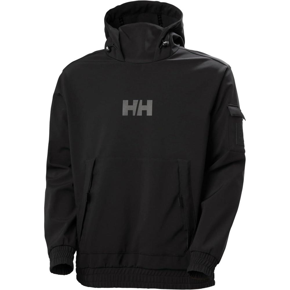 imageHellyHansen Ullr D Ridable Hoodie Unisex Sweatshirt AthleticHoodies Lightweight Breathable Outdoor Adventure Wear990 Black