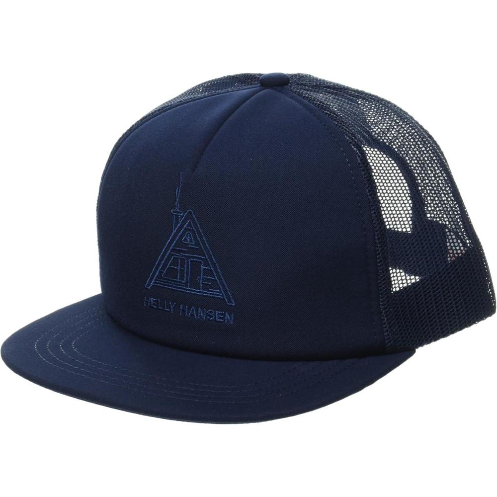 imageHellyHansen UnisexAdult Hh Flatbrim Trucker Cap595 Navy
