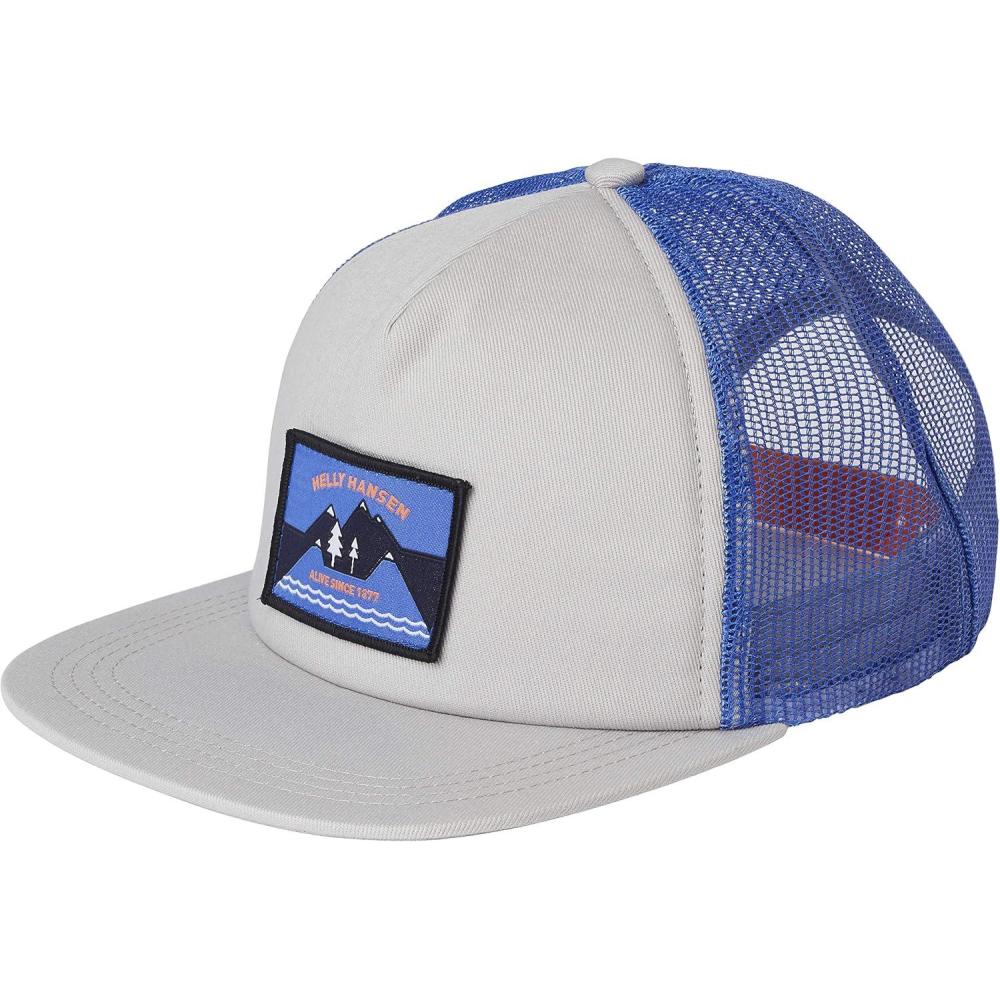 imageHellyHansen UnisexAdult Hh Flatbrim Trucker Cap823 Nimbus Cloud
